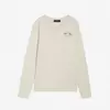 Freddy Long-sleeve t-shirt with a small collegiate glitter print, Μέγεθος: S