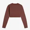 Freddy Cropped long-sleeve garment-dyed shirt in jersey, Μέγεθος: XS, 2 image