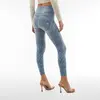Freddy High waist WR.UP® jeggings with a geometric all-over print, Μέγεθος: XS