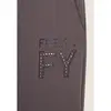 Freddy viscose fleece trousers with a FY Logo in rhinestones, Μέγεθος: S, 3 image