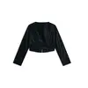 Freddy zip-front cropped jacket in shiny faux leather, Μέγεθος: S, 5 image