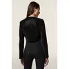 Freddy zip-front cropped jacket in shiny faux leather, Μέγεθος: S, 2 image