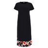 Freddy Floral satin, long dress with high trim Γυναικείο Φόρεμα, Μέγεθος: S