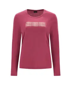 Freddy Long-sleeve t-shirt with a repeated bronze logo, Μέγεθος: S