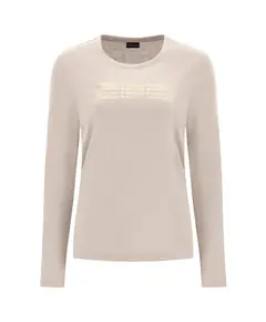 Freddy Long-sleeve t-shirt with a repeated bronze logo, Μέγεθος: S