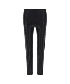 Freddy Viscose fleece trousers with a shiny tonal animal print, Μέγεθος: M