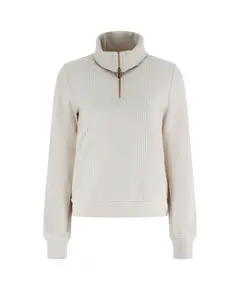 Freddy High neck sweatshirt with a cable-knit wool effect, Size: S