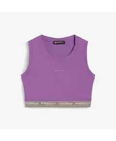 Freddy Athletic top in heavyweight stretch jersey with a logo elastic band, Μέγεθος: S