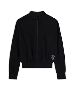 Freddy comfort-fit sweatshirt with a zip fastening and bomber-style collar, Μέγεθος: XS