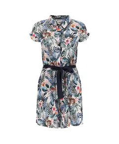 Freddy Floral shirt-jumpsuit all-in-one with shorts and short sleeves, Μέγεθος: S