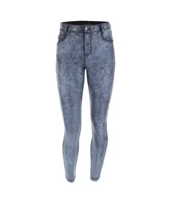 Freddy Γυναικείο BLACK skinny trousers in used-look faux leather, Μέγεθος: M