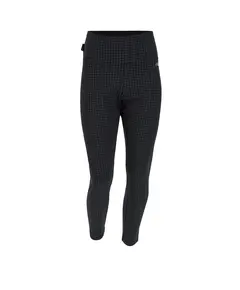 Houndstooth high waist leggings in stretch fleece, Size: S