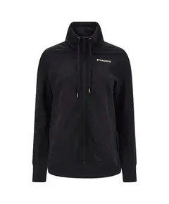 Freddy Full-zip comfort-fit sweatshirt with slits and houndstooth details, Μέγεθος: M