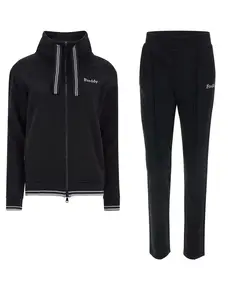 Freddy Fleece track suit with a high neck, Lurex stripes and straight-leg trousers, Size: S