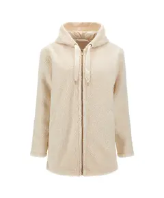 Freddy Comfort-fit faux fur teddy jacket with a hood, Size: XL