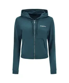 Freddy Full zip garment-dyed hoodie in French terry, Size: M
