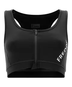 Breathable sports bra with a front zip, Size: XS
