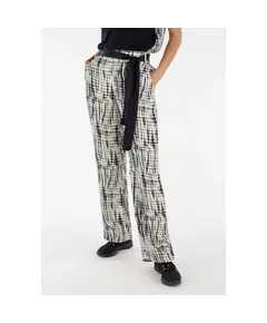 Freddy Patterned viscose satin trousers with matching belt, Μέγεθος: XS