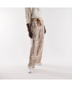 Freddy Patterned viscose satin trousers with matching belt, Μέγεθος: XS