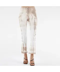 Freddy  WR.UP® push-up cropped trousers, high waist and tie dye gabardine, Μέγεθος: XS