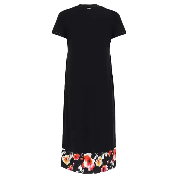 Freddy Floral satin, long dress with high trim Γυναικείο Φόρεμα, Μέγεθος: S, 2 image