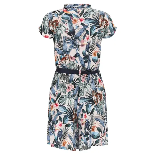 Freddy Floral shirt-jumpsuit all-in-one with shorts and short sleeves, Μέγεθος: S, 2 image