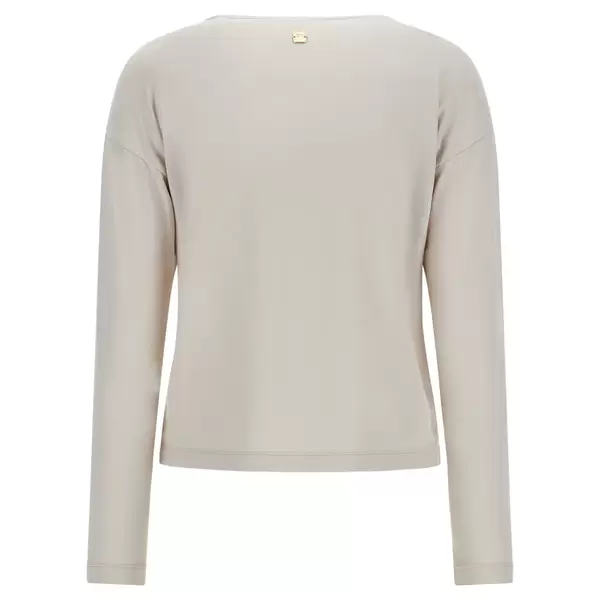 Freddy Long-sleeve t-shirt in viscose jersey with a printed gold and rhinestone detail, Size: XL, 2 image