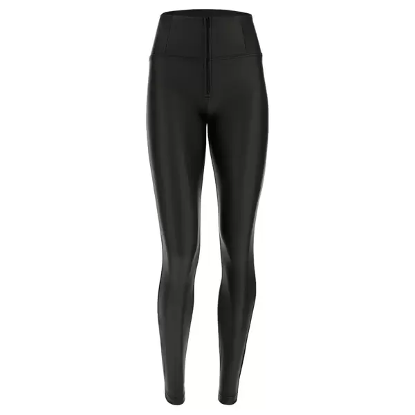 Freddy Γυναικείο Παντελόνι WR.UP® skinny push up faux leather trousers with high waist and zip, Μέγεθος: S, 3 image