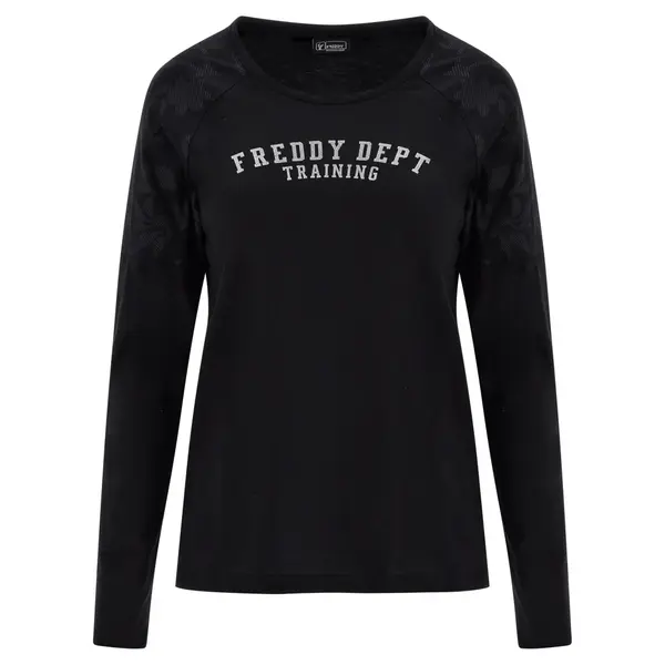 Freddy Long-sleeve t-shirt with floral print panels on the shoulders, Μέγεθος: S