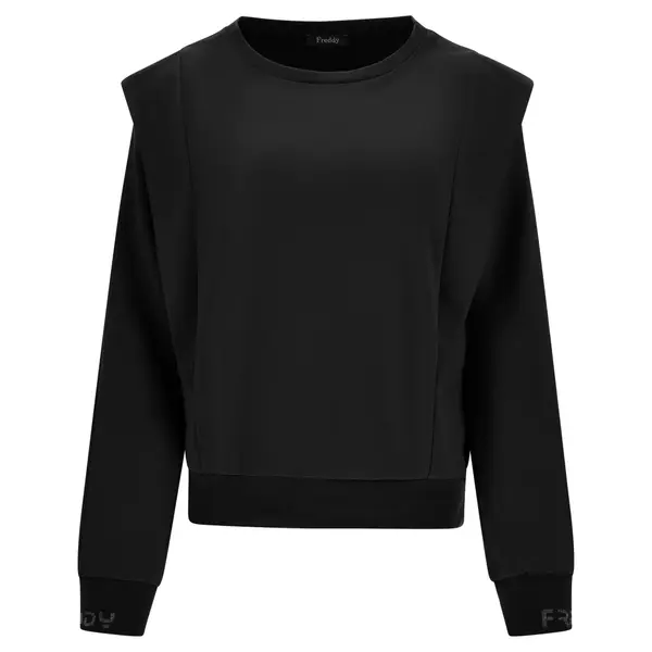 Freddy Milano rib sweater with inserts and “Freddy” cuffs, Μέγεθος: S