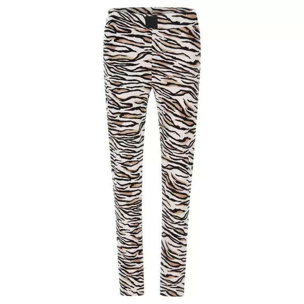 Freddy Slim-fit trousers in tiger print viscose fleece, Μέγεθος: L