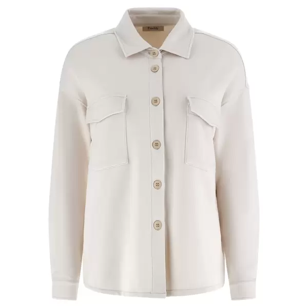 Freddy Comfort-fit shirt in viscose fleece, Μέγεθος: S