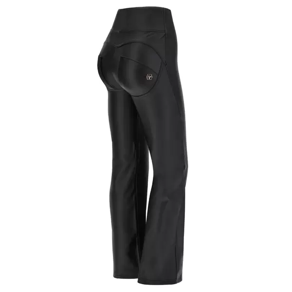 Freddy Super flare WR.UP® faux leather trousers with a high waist, Μέγεθος: S