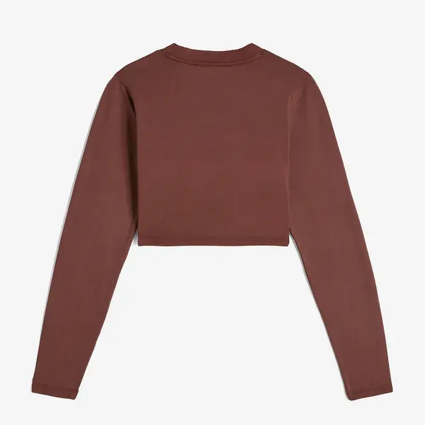 Freddy Cropped long-sleeve garment-dyed shirt in jersey, Μέγεθος: XS, 2 image