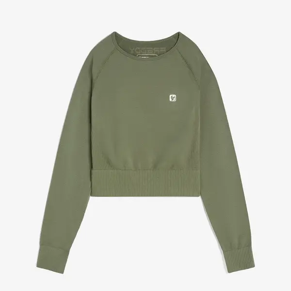 Freddy Seamless cropped top with long sleeves, Μέγεθος: XS