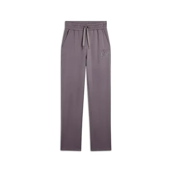 Freddy viscose fleece trousers with a FY Logo in rhinestones, Μέγεθος: S