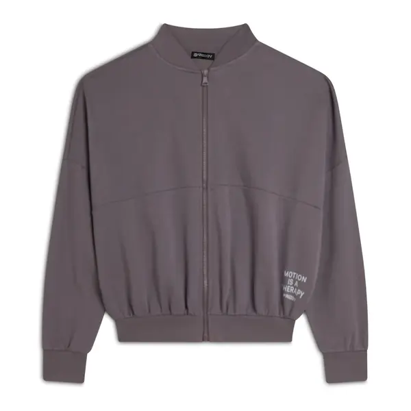 Freddy comfort-fit sweatshirt with a zip fastening and bomber-style collar, Μέγεθος: XS