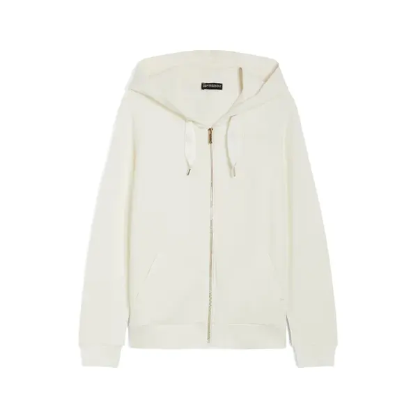 Freddy Viscose hoodie with a zip closure, Μέγεθος: L