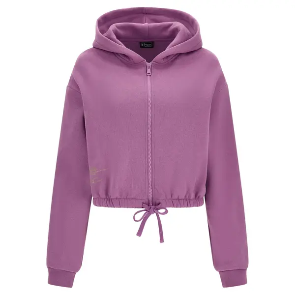 Freddy Cropped hoodie with a drawstring hemline and a zip closure, Μέγεθος: S