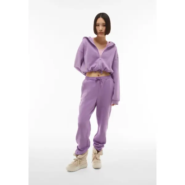 Freddy Cropped hoodie with a drawstring hemline and a zip closure, Μέγεθος: S, 3 image