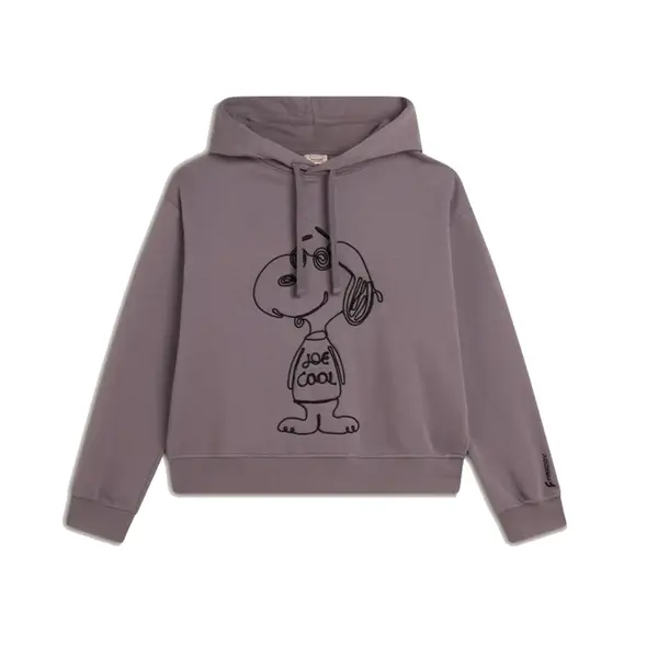 Freddy oversize hoodie with Snoopy embroidery, Μέγεθος: S