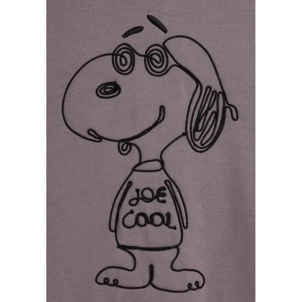 Freddy oversize hoodie with Snoopy embroidery, Μέγεθος: S, 2 image