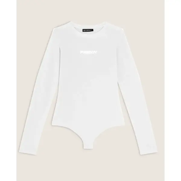 Freddy Square-neck jersey bodysuit decorated with rhinestones, Μέγεθος: S