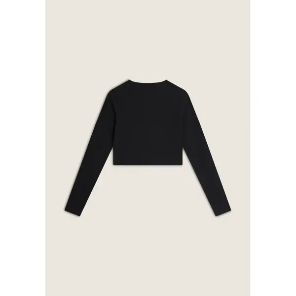 Freddy Cropped shirt with ribbed performance fabric long sleeves, Μέγεθος: M, 2 image