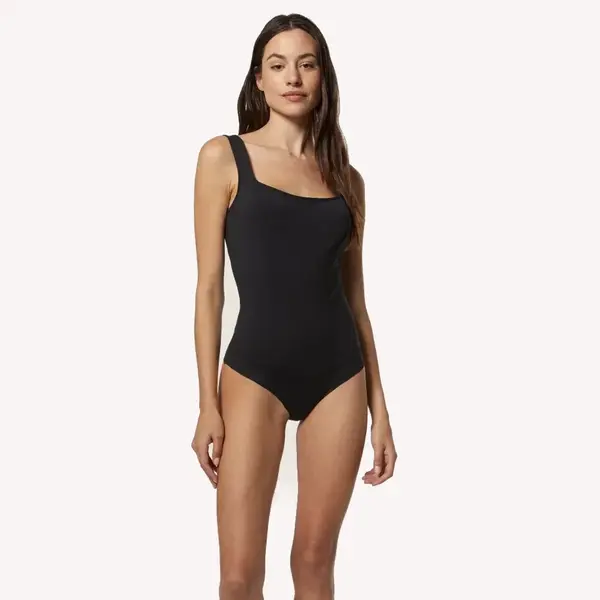 Freddy Square-neck bodysuit in patented breathable fabric, Μέγεθος: XS