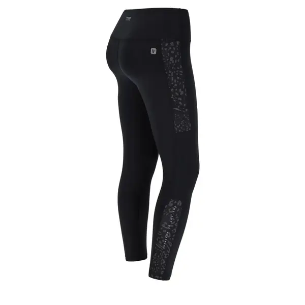 Freddy Eco-friendly SuperFit leggings with textural lateral bands Γυναικείο Κολάν, Μέγεθος: L