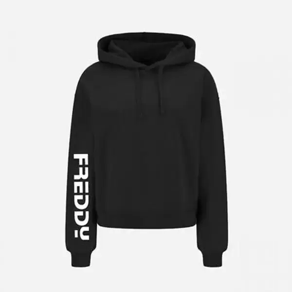 Freddy Hoodie with a contrast FREDDY print on one sleeve Γυναικείο Φούτερ, Μέγεθος: S