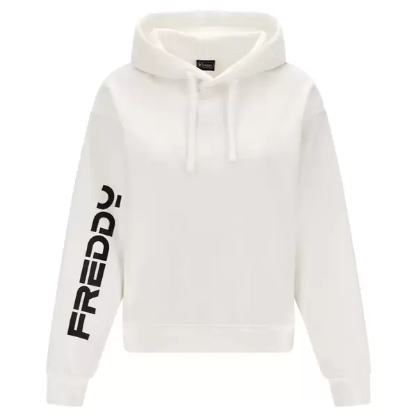 Freddy Hoodie with a contrast FREDDY print on one sleeve Γυναικείο Φούτερ, Μέγεθος: L