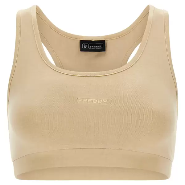 Freddy Stretch racerback top with an embroidered logo, Size: S