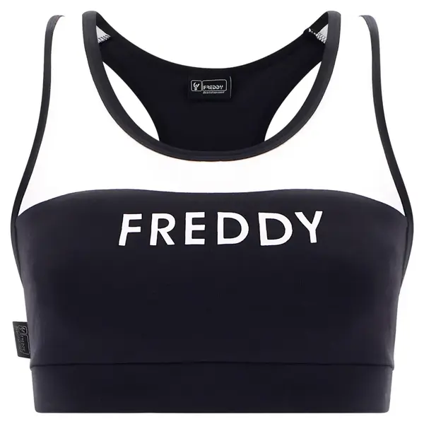 Freddy Medium-support sports bra with a raised print, Size: XS